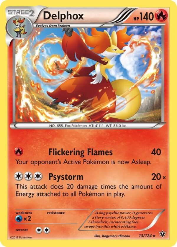 Delphox 13/124 Holofoil XY – Fates Collide