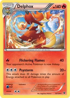 Delphox 13/124 (XY Fates Collide) 013/124 Normal Deck Exclusives