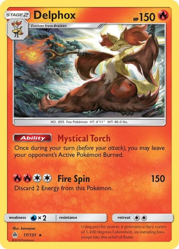 Delphox 17/131 Holofoil SM – Forbidden Light