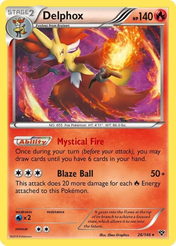 Delphox 26/146 Holofoil XY Base Set