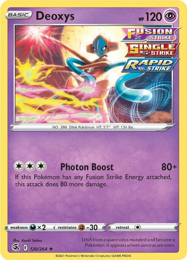 Deoxys 120/264 Reverse Holofoil SWSH08: Fusion Strike