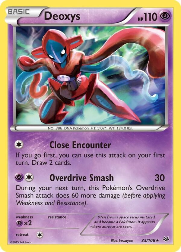 Deoxys 33/108 Reverse Holofoil XY – Roaring Skies Deoxys 33/108 Reverse Holofoil XY – Roaring Skies