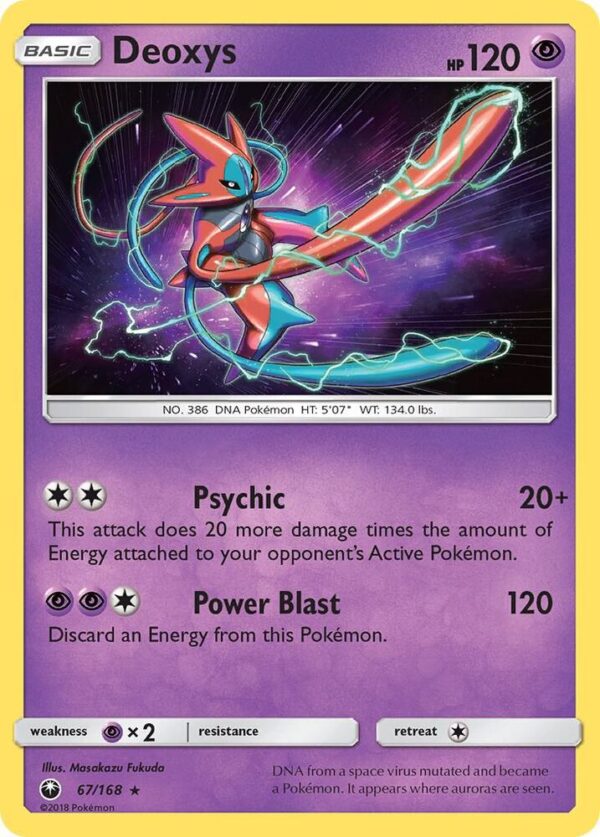 Deoxys (67) 67/168 Holofoil SM – Celestial Storm