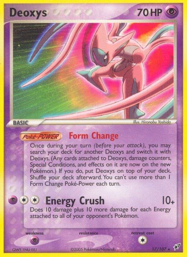 Deoxys (Attack Forme) 17/107 Reverse Holofoil Deoxys Deoxys (Attack Forme) 17/107 Reverse Holofoil Deoxys