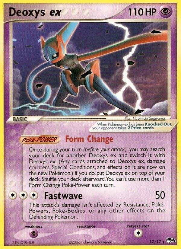 Deoxys ex 017/017 Normal POP Series 4