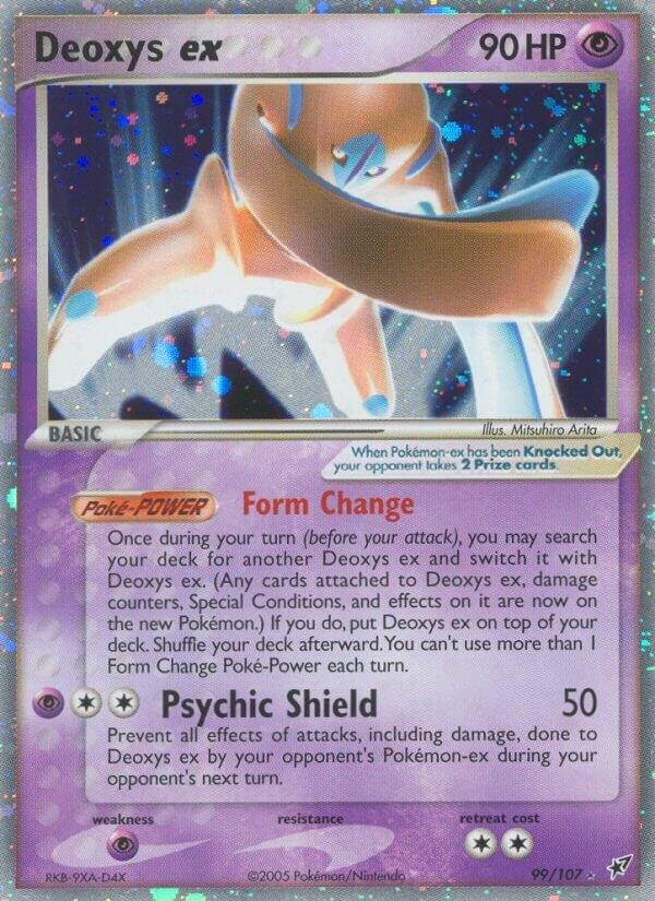 Deoxys ex (Defense Forme) 99/107 Holofoil Deoxys Deoxys ex (Defense Forme) 99/107 Holofoil Deoxys