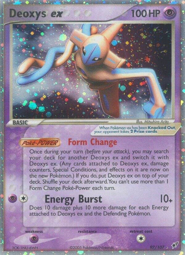 Deoxys ex (Normal Forme) 97/107 Holofoil Deoxys Deoxys ex (Normal Forme) 97/107 Holofoil Deoxys