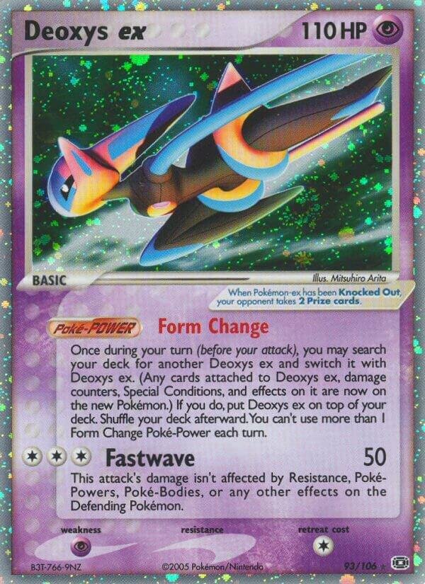 Deoxys ex (Speed Forme) 93/106 Holofoil Emerald Deoxys ex (Speed Forme) 93/106 Holofoil Emerald