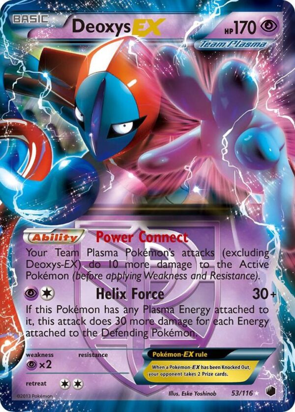 Deoxys EX (Team Plasma) 53/116 Holofoil Plasma Freeze