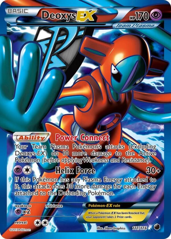 Deoxys EX (Team Plasma) (Full Art) 111/116 Holofoil Plasma Freeze
