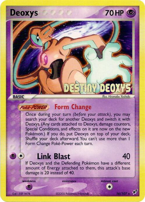 Deoxys (Normal Forme) 16/107 (Movie Promo) 016/107 Normal Miscellaneous Cards & Products