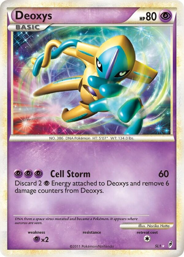 Deoxys (Shiny) SL1 Holofoil Call of Legends Deoxys (Shiny) SL1 Holofoil Call of Legends