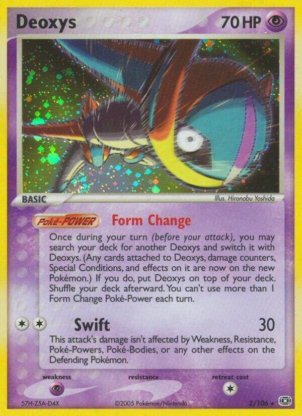 Deoxys (Speed Forme) 2/106 Normal Emerald Deoxys (Speed Forme) 2/106 Normal Emerald