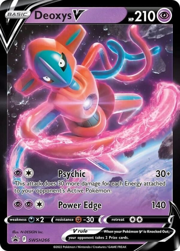 Deoxys V SWSH266 Holofoil SWSH: Sword & Shield Promo Cards