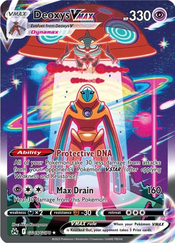 Deoxys VMAX GG45/GG70 Holofoil Crown Zenith: Galarian Gallery Deoxys VMAX GG45/GG70 Holofoil Crown Zenith: Galarian Gallery