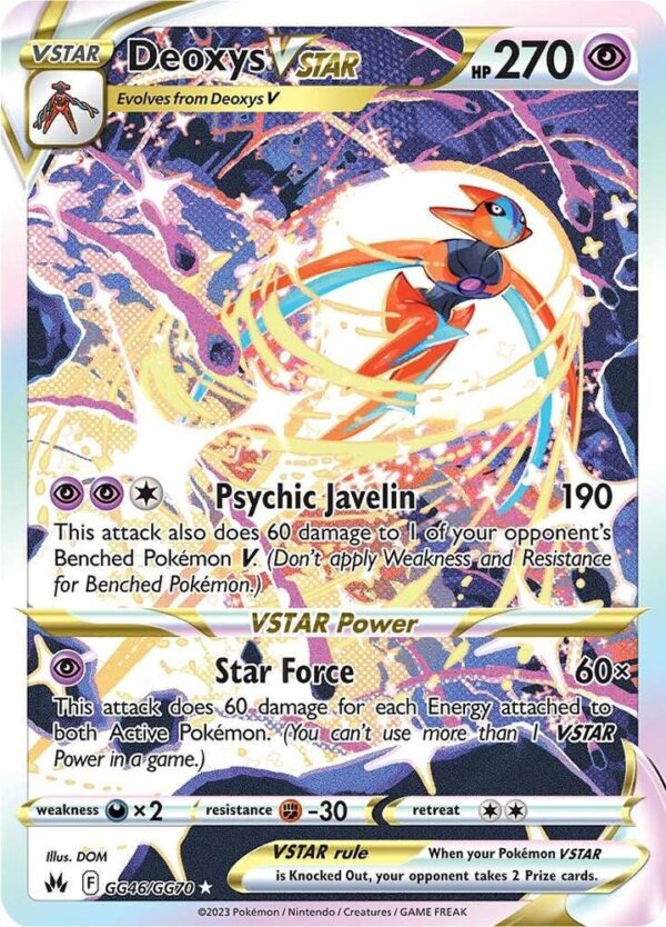 Deoxys VSTAR GG46/GG70 Holofoil Crown Zenith: Galarian Gallery