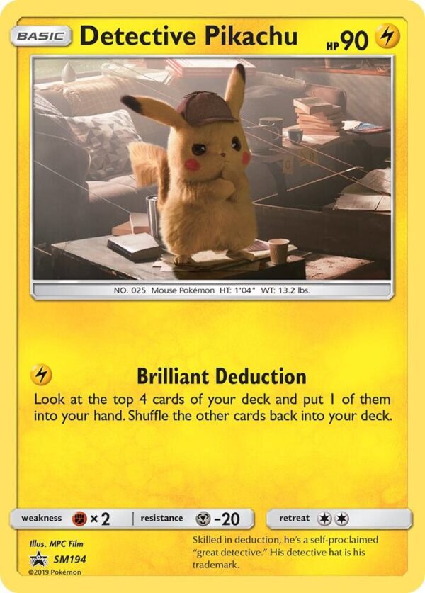 Detective Pikachu SM194 Holofoil SM Promos