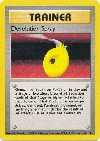 Devolution Spray 072/102 Normal Base Set Devolution Spray 072/102 Normal Base Set