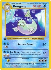 Dewgong | 025/102 | 1st Edition | Base Set (Shadowless)