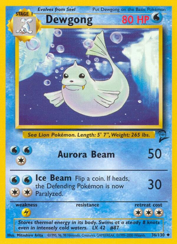 Dewgong 036/130 Normal Base Set 2 Dewgong 036/130 Normal Base Set 2