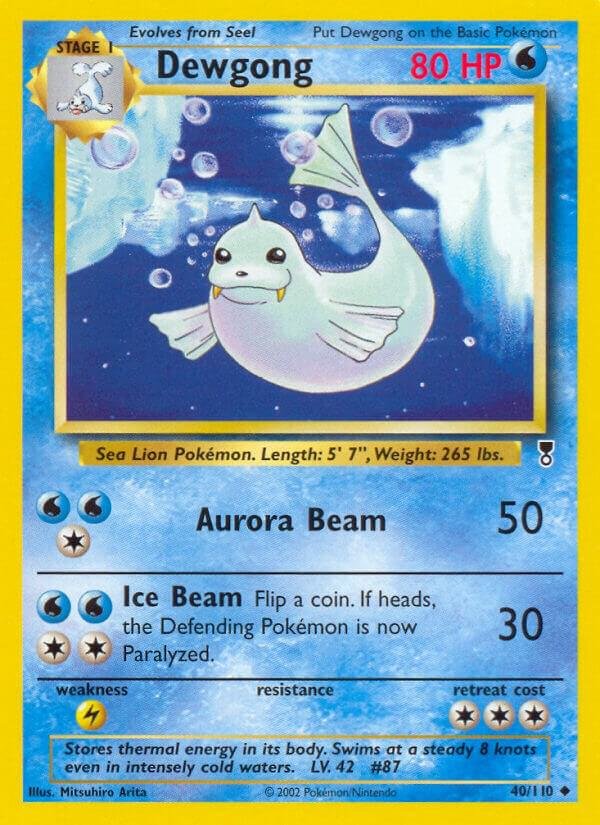 Dewgong 040/110 Reverse Holofoil Legendary Collection Dewgong 040/110 Reverse Holofoil Legendary Collection