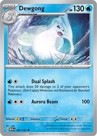 Dewgong | 087/165 | Reverse Holofoil | SV: Scarlet & Violet 151