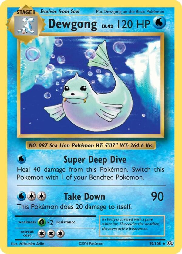 Dewgong 29/108 Normal XY – Evolutions Dewgong 29/108 Normal XY – Evolutions