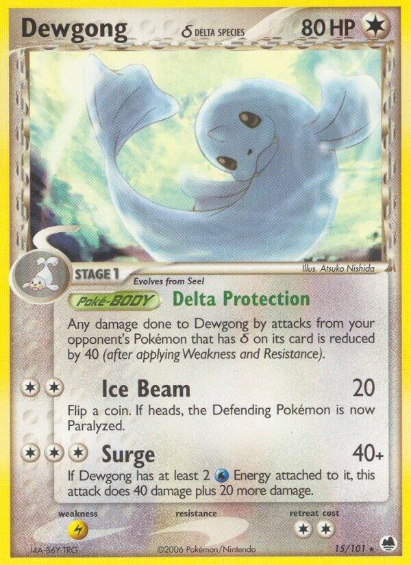 Dewgong (Delta Species) 15/101 Normal Dragon Frontiers