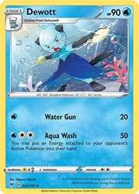 Dewott | 034/185 | Reverse Holofoil | SWSH04: Vivid Voltage