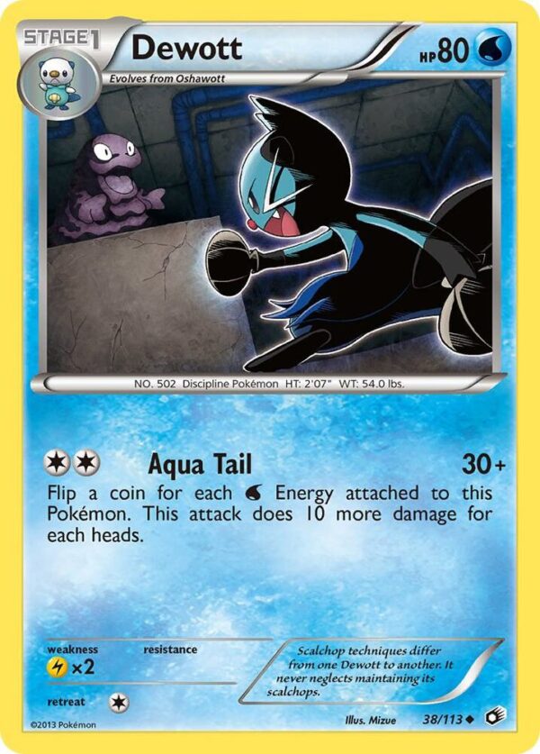 Dewott 38/113 Normal Legendary Treasures Dewott 38/113 Normal Legendary Treasures