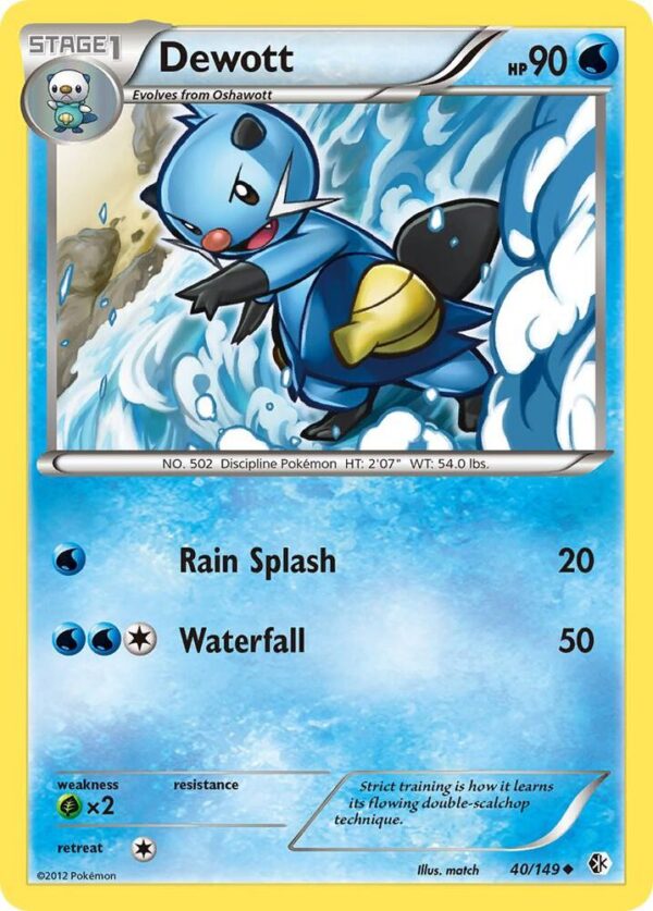 Dewott 40/149 Reverse Holofoil Boundaries Crossed