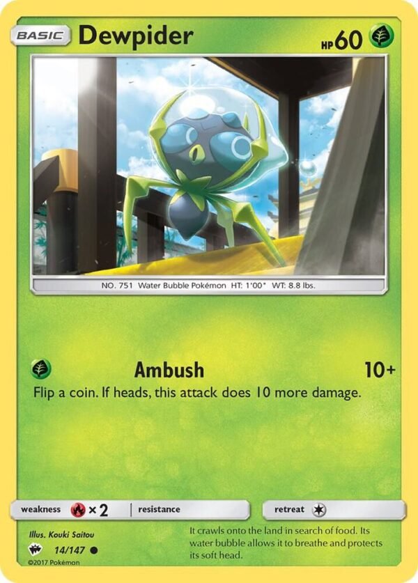 Dewpider 14/147 Normal SM – Burning Shadows Dewpider 14/147 Normal SM – Burning Shadows