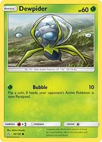 Dewpider | 16/156 | Reverse Holofoil | SM - Ultra Prism