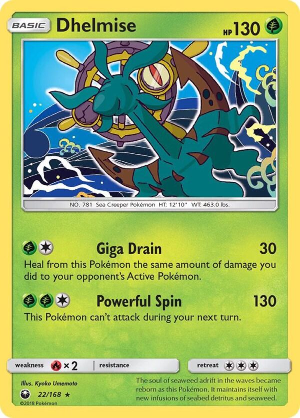Dhelmise 22/168 Normal SM – Celestial Storm Dhelmise 22/168 Normal SM – Celestial Storm