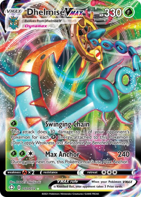 Dhelmise VMAX 010/072 Holofoil Shining Fates