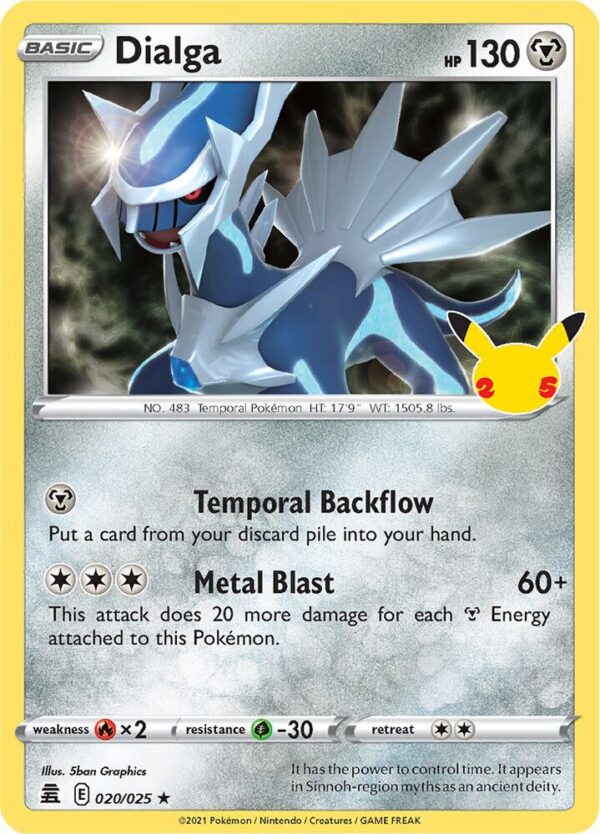 Dialga 020/025 Holofoil Celebrations