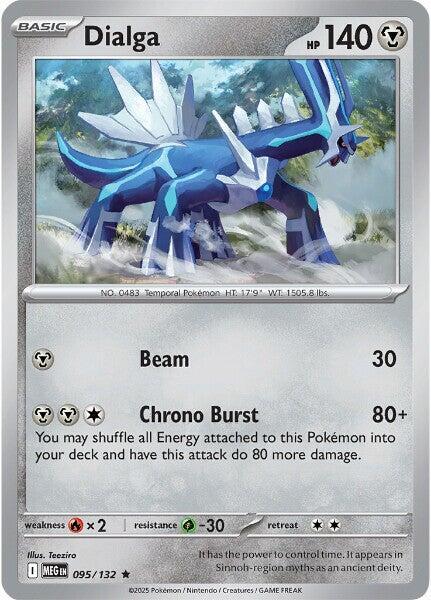 Dialga 095/132 Holofoil ME01: Mega Evolution Dialga 095/132 Holofoil ME01: Mega Evolution