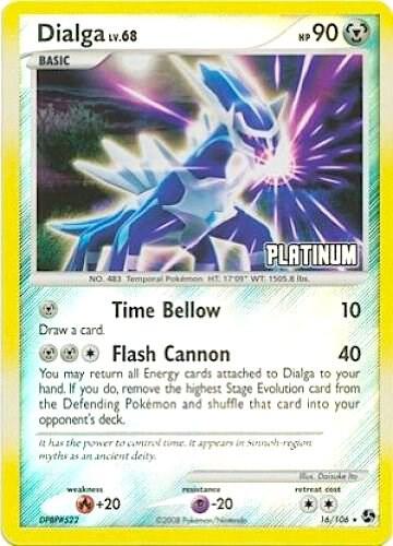 Dialga 16/106 [Platinum] 016/106 Reverse Holofoil Burger King Promos