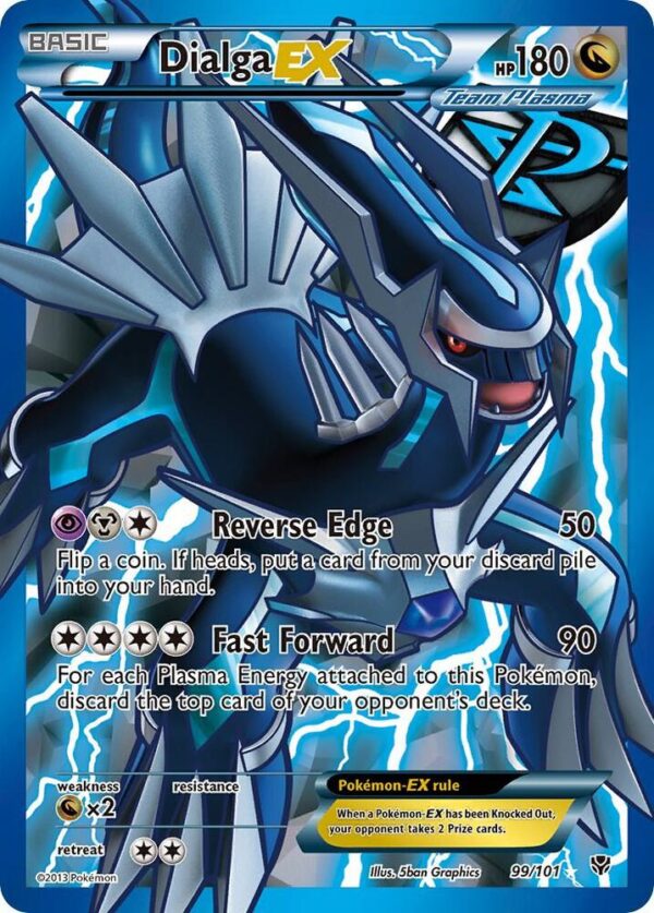 Dialga EX (Team Plasma) (99 Full Art) 99/101 Holofoil Plasma Blast Dialga EX (Team Plasma) (99 Full Art) 99/101 Holofoil Plasma Blast