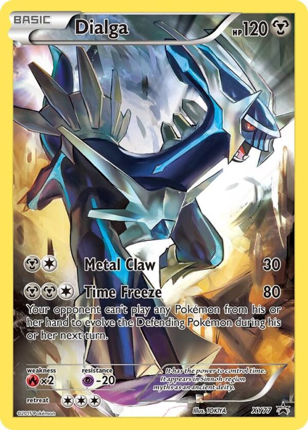 Dialga (Full Art Promo) XY77 Holofoil XY Promos Dialga (Full Art Promo) XY77 Holofoil XY Promos
