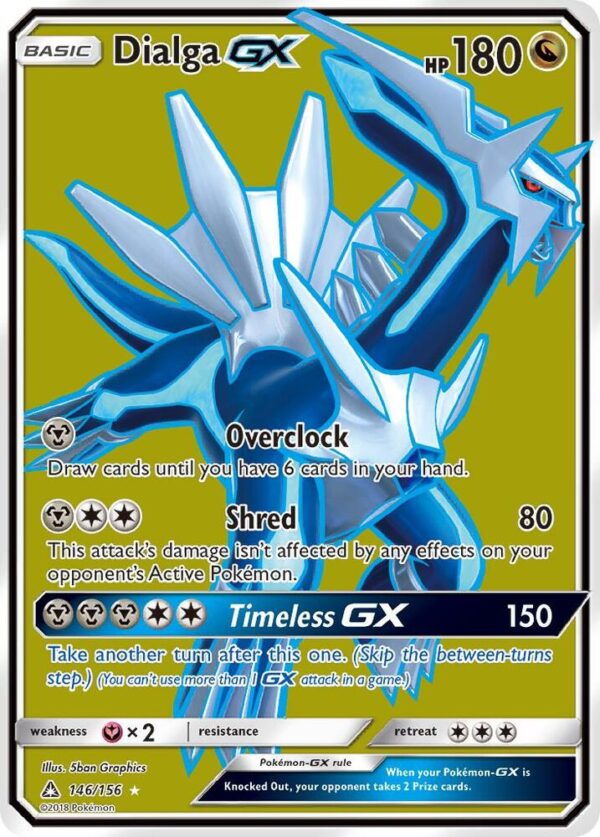 Dialga GX (Full Art) 146/156 Holofoil SM – Ultra Prism