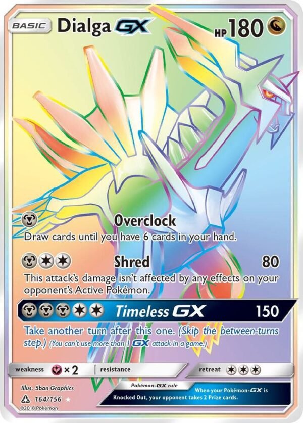 Dialga GX (Secret Rare) 164/156 Holofoil SM – Ultra Prism