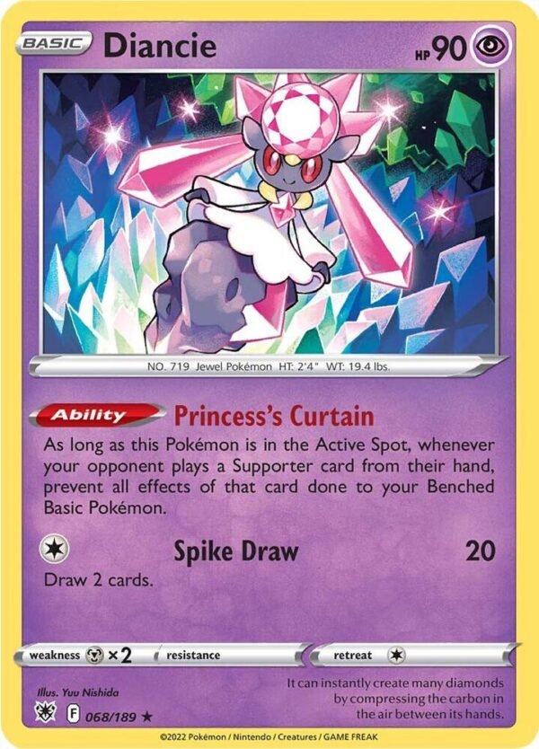 Diancie 068/189 Holofoil SWSH10: Astral Radiance Diancie 068/189 Holofoil SWSH10: Astral Radiance