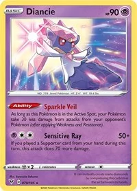 Diancie | 079/185 | Holofoil | SWSH04: Vivid Voltage