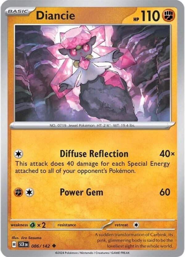 Diancie 086/142 Normal SV07: Stellar Crown Diancie 086/142 Normal SV07: Stellar Crown