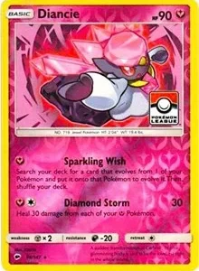 Diancie | 94/147 (Pokemon League) | 094/147 | Reverse Holofoil | League & Championship Cards