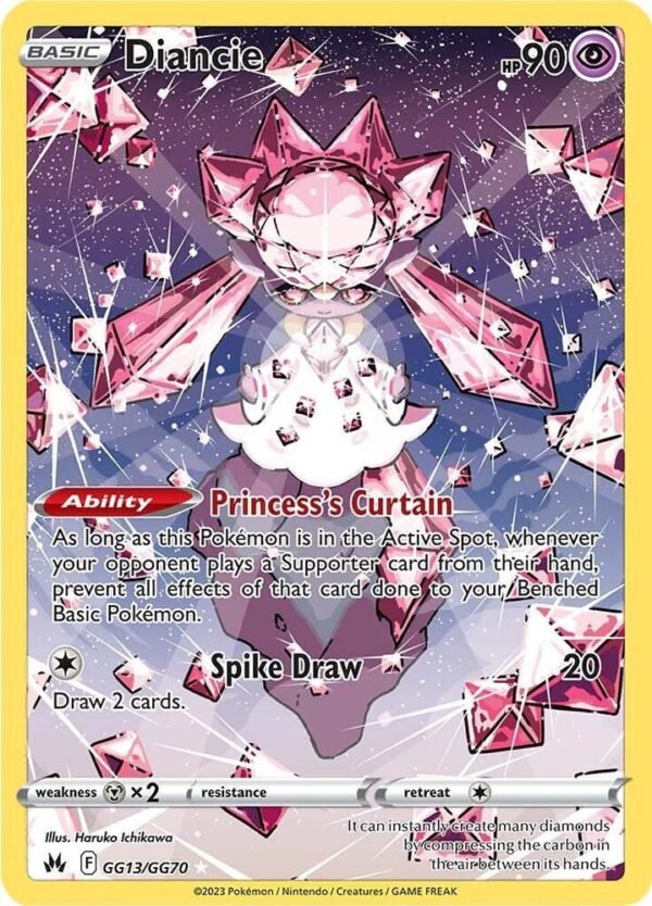 Diancie GG13/GG70 Holofoil Crown Zenith: Galarian Gallery Diancie GG13/GG70 Holofoil Crown Zenith: Galarian Gallery