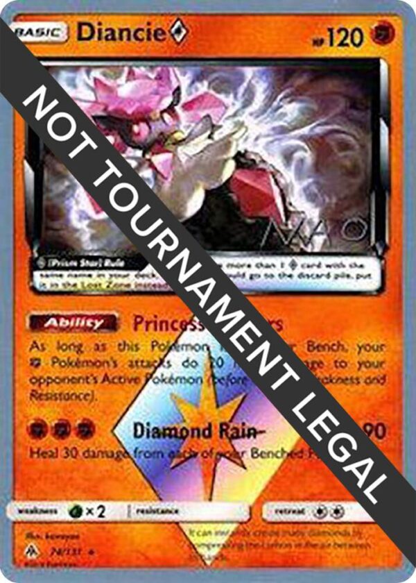 Diancie Prism Star 2018 (Naohito Inoue) 74/131 Normal World Championship Decks