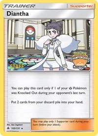 Diantha | 105/131 (Regional Championships) [Staff] | Reverse Holofoil | League & Championship Cards