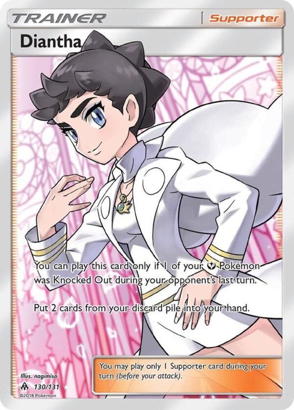 Diantha (Full Art) 130/131 Holofoil SM – Forbidden Light